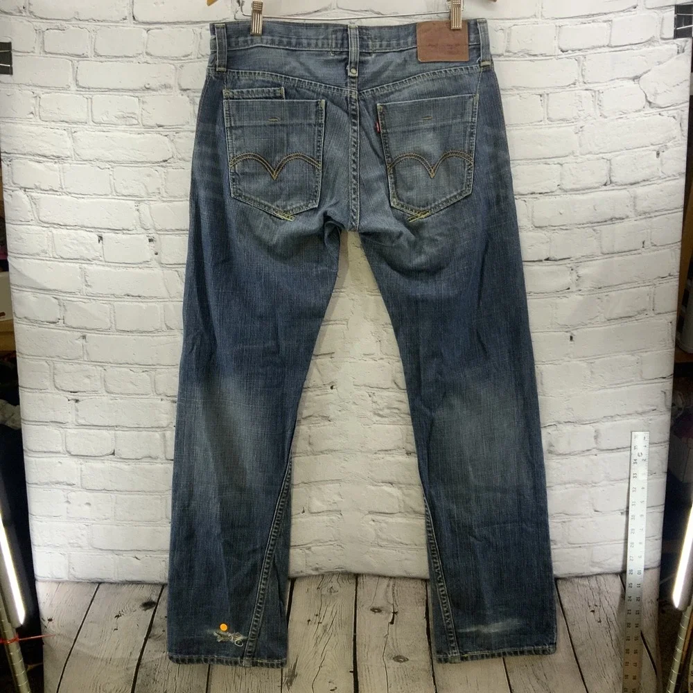 Levi's 514 Slim Straight Blue Jeans Mens Sz 34‎ x 34